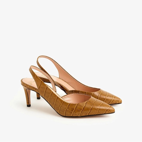 Colette d’Orsay Pumps Crocodile Embossed Leather SOLD OUT - Picture 3 of 14